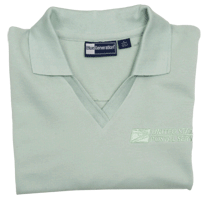 Ladies Stain Release V-Neck Pique Polo
