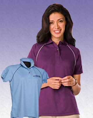 Ladies Wicking Polo w/Contrast Piping