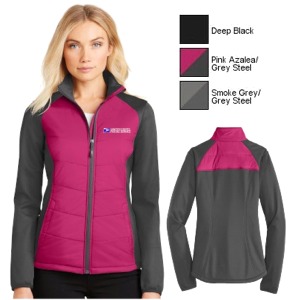 Ladies Hybrid Soft Shell Jacket with Microfleece Lining