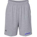 Essential Pocketed Jersey Cotton 10" Shorts by Russell Athletic